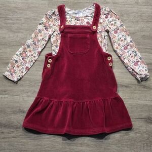 Tahari Kids Red Corduroy Matching Set Size 5